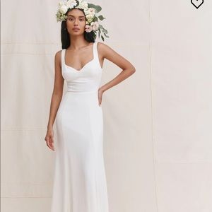 Reformation Lecce dress in Ivory